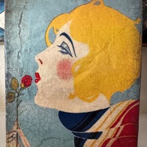 Sid Dickens Memory Block– Gallery – Art Deco Style Woman Portrait Rare